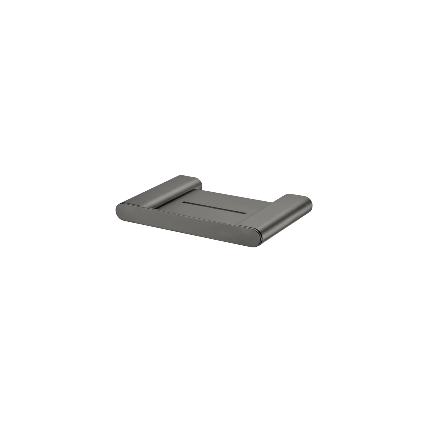 Oliveri Madrid Soap Holder With Shelf Gunmetal