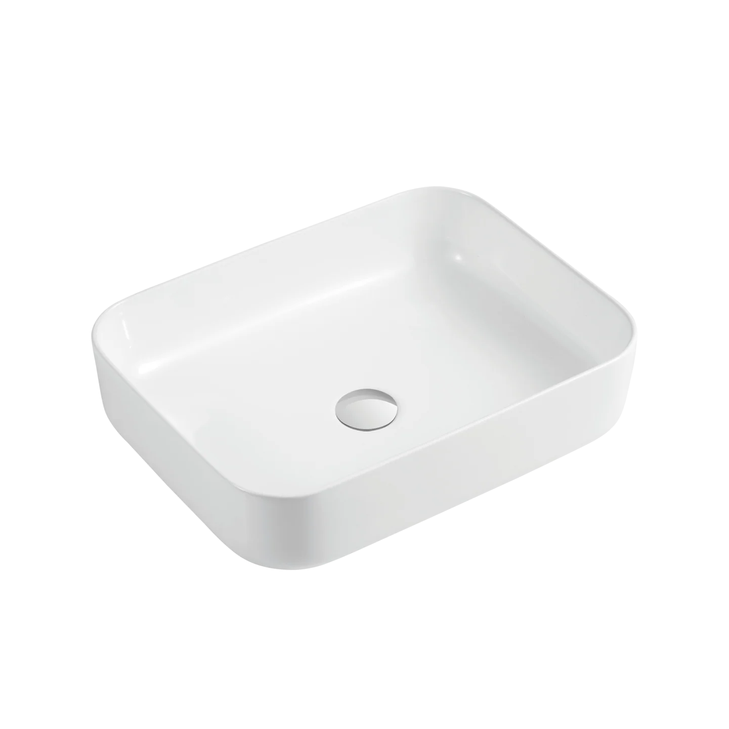 Oliveri Naples Counter Top Rectangular Basin White