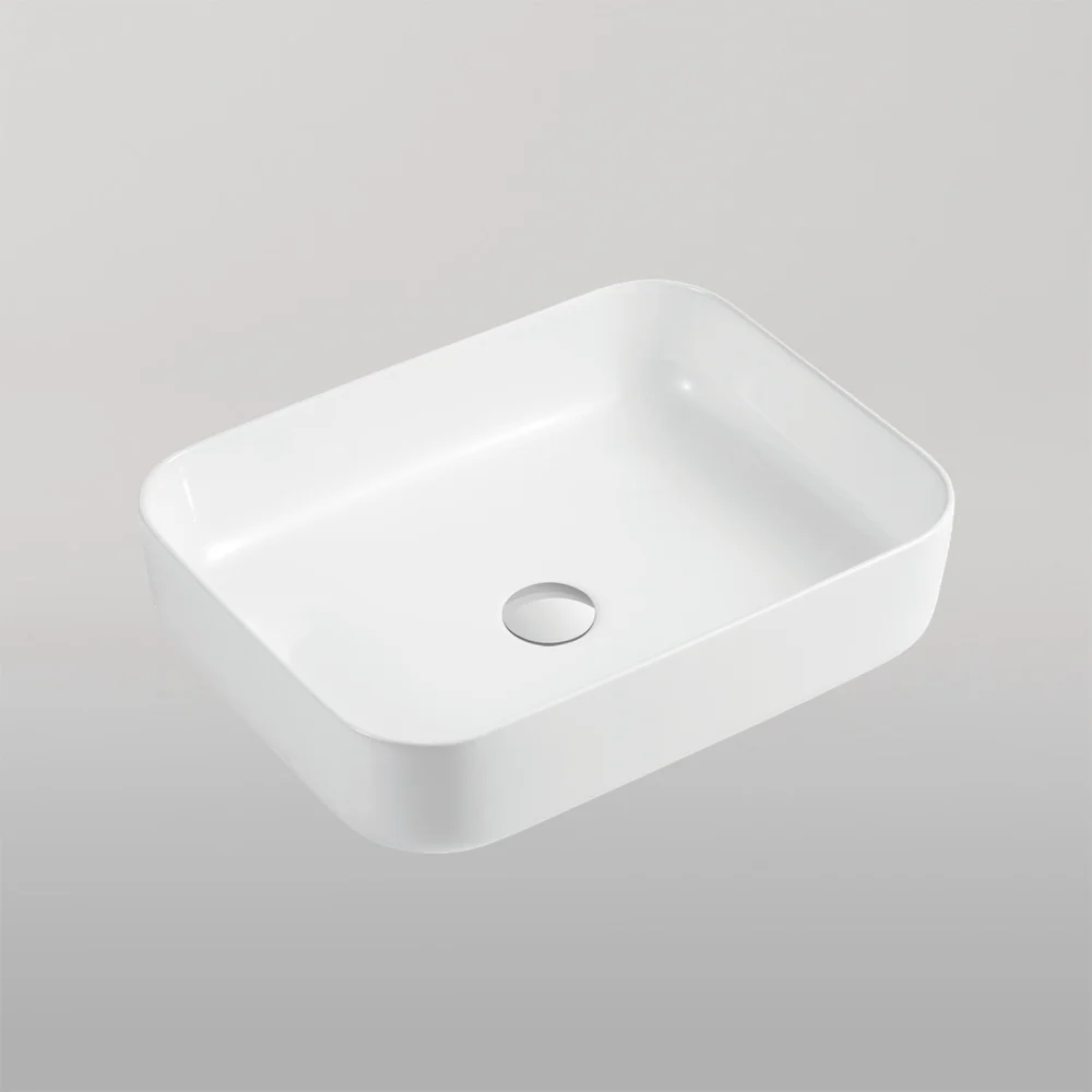Oliveri Naples Counter Top Rectangular Basin White - Image 2