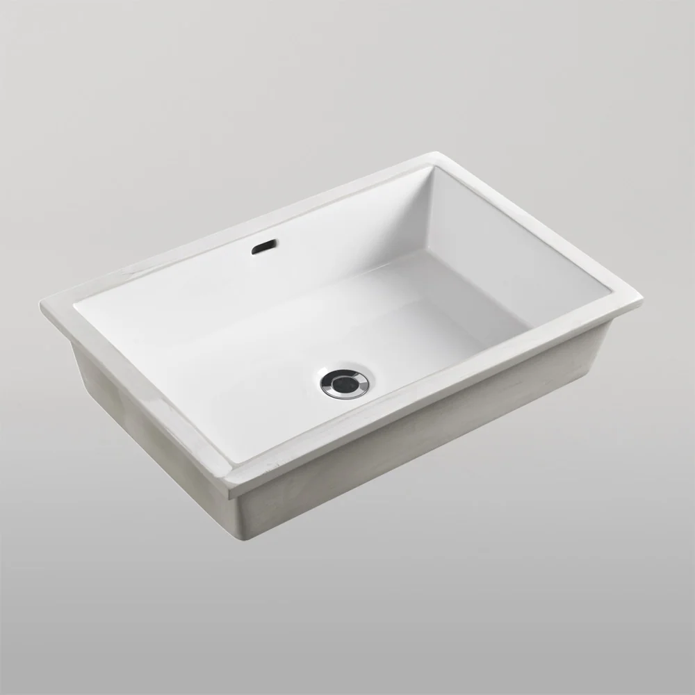 Oliveri Oslo Undermount Rectangle Basin White - Image 2