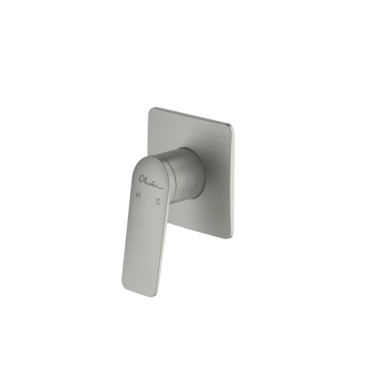 Oliveri Paris Wall Mixer Brushed Nickel Lead Free