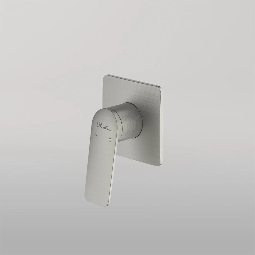 Oliveri Paris Wall Mixer Brushed Nickel Lead Free - Image 2