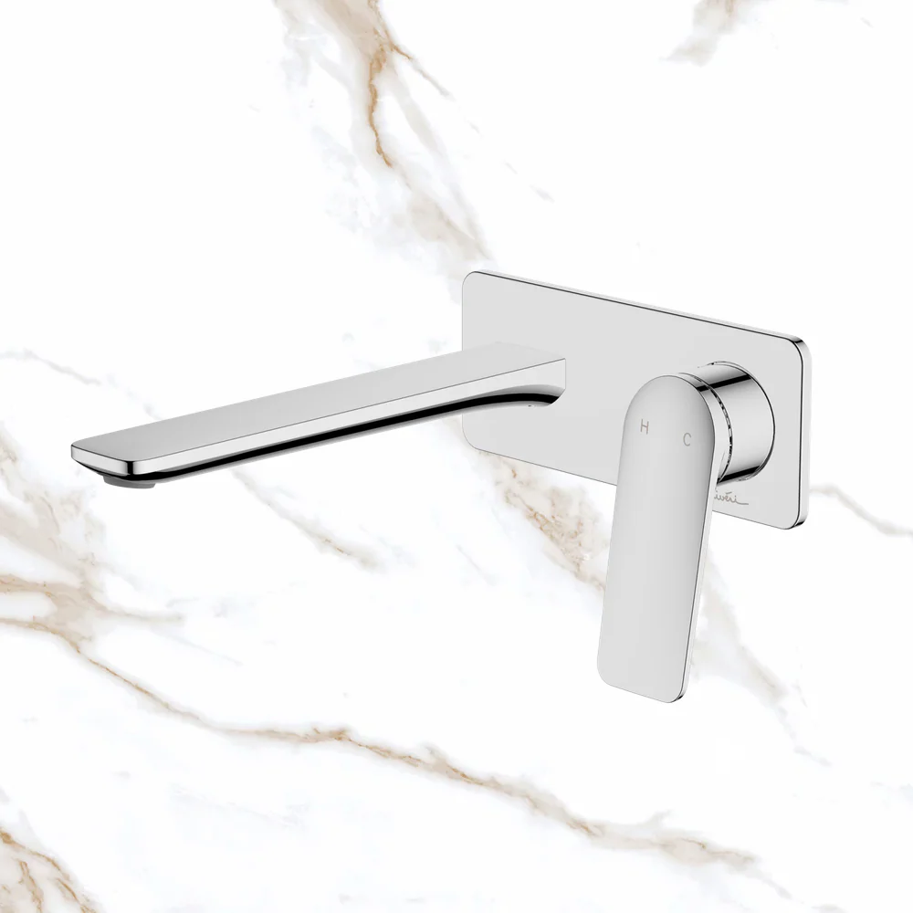 Oliveri Paris Wall Mixer Set Complete Kit Chrome Lead Free - Image 2