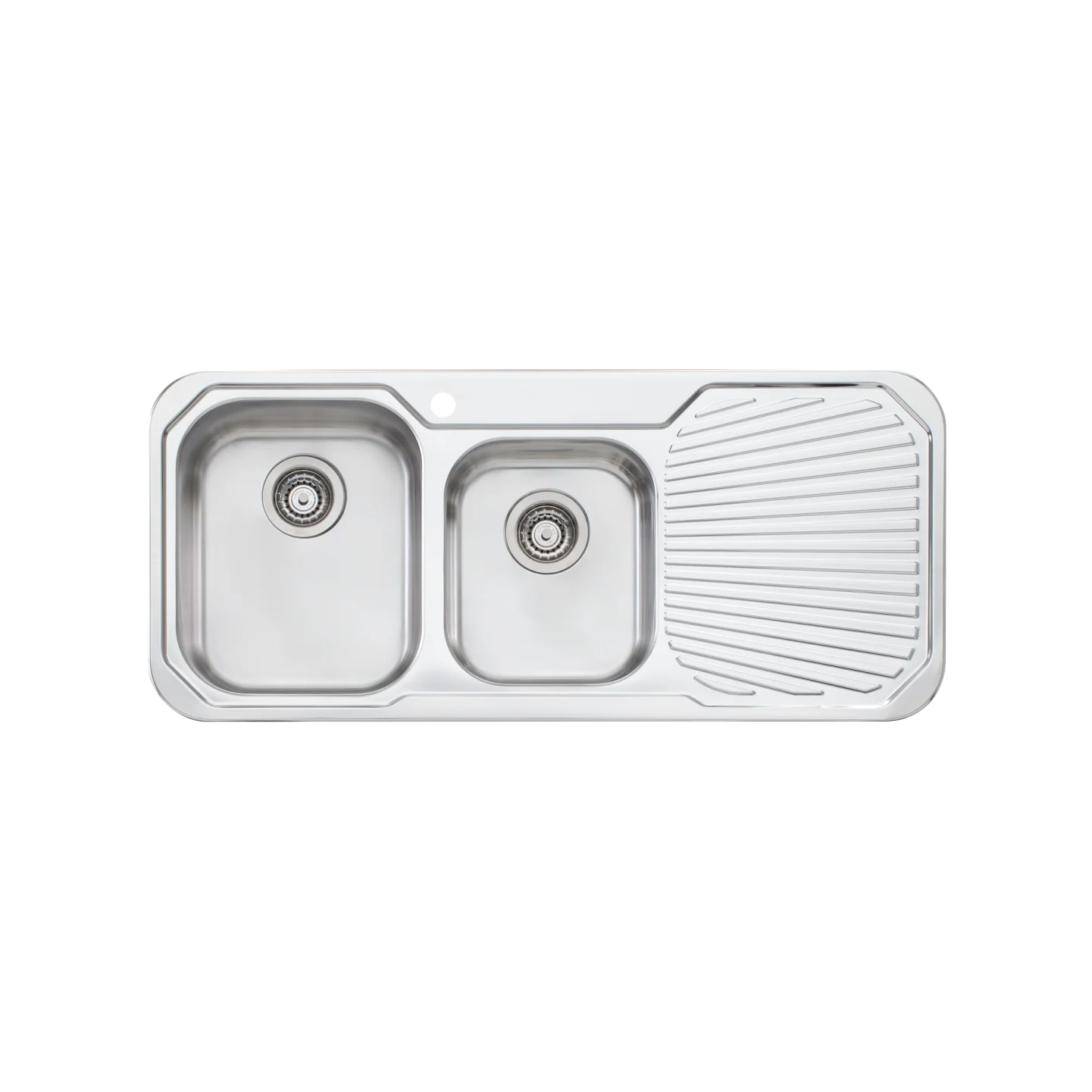 Oliveri Petite 1 And 3/4 Bowl Sink With Right Drainboard Stainless Steel - Image 3