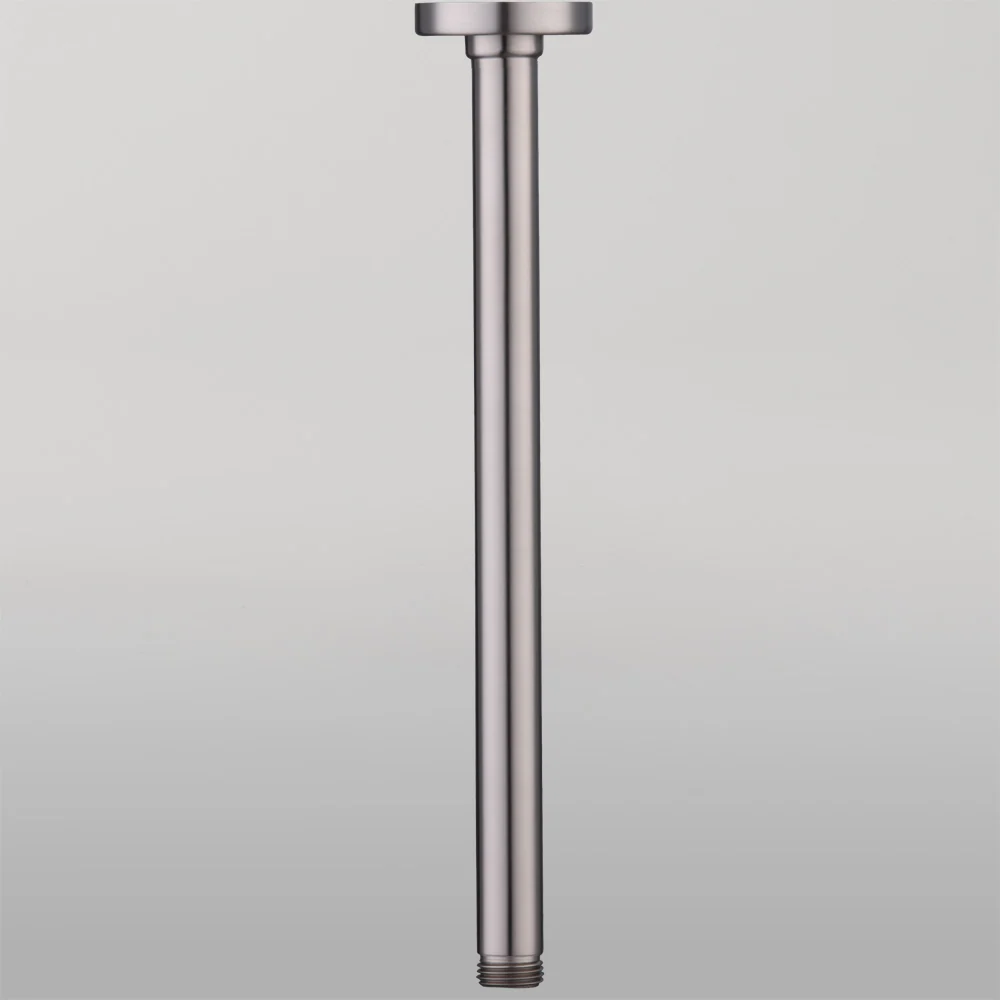 Oliveri Rome Ceiling Mounted Shower Arm Brushed Nickel - Image 2