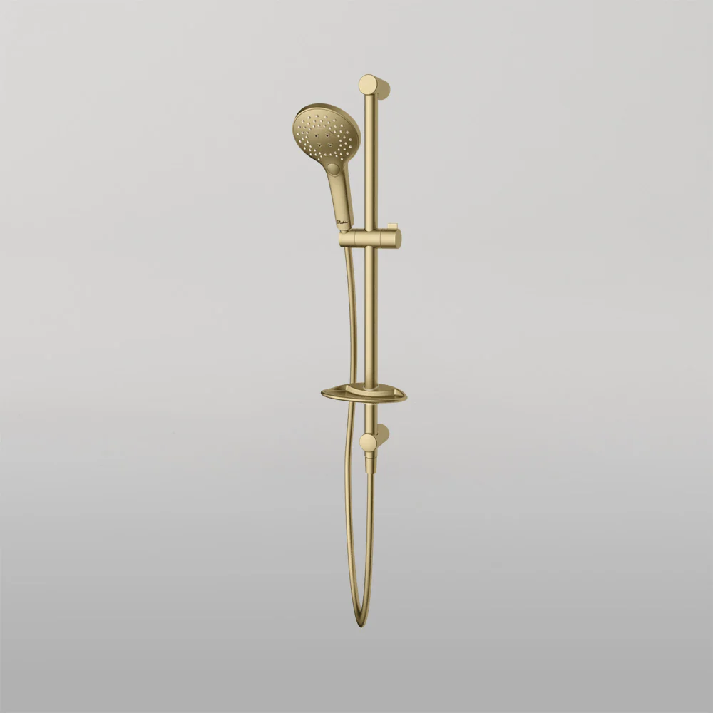 Oliveri Rome Hand Shower With Rail Classic Gold - Image 2