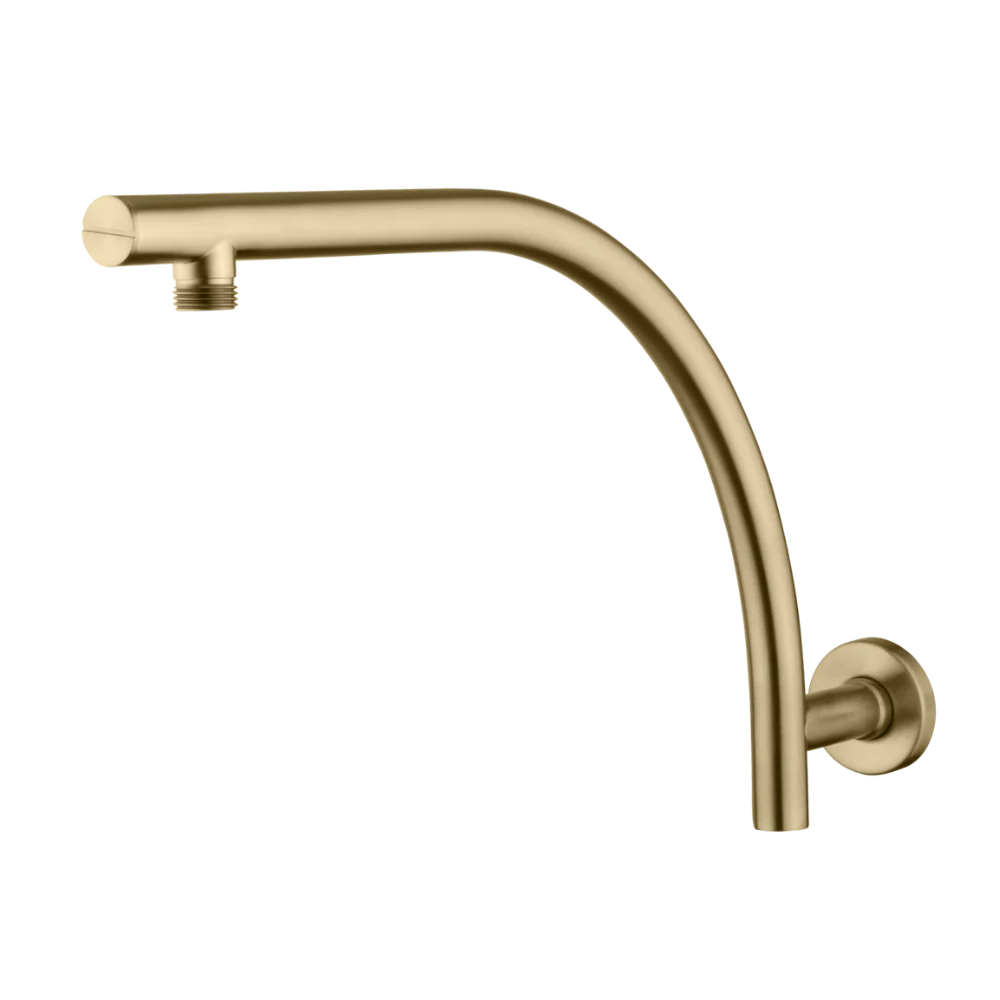 Oliveri Rome Raised Wall Mounted Shower Arm Classic Gold