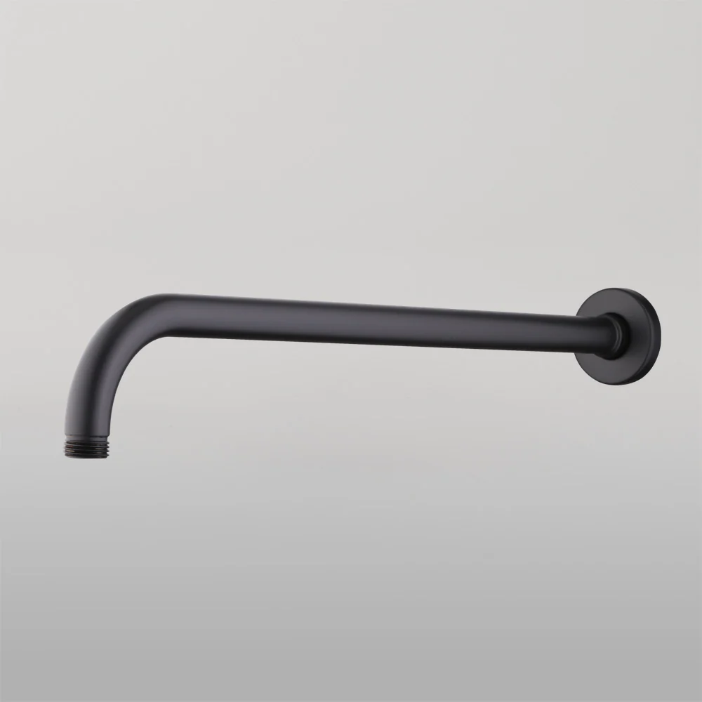 Oliveri Rome Wall Mounted Shower Arm Matte Black - Image 2