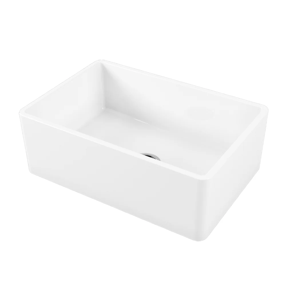Oliveri Sicily Fireclay Farmhouse Undermount Sink White - Image 4