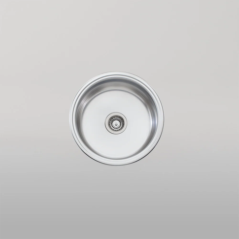 Oliveri Solitaire Round Bowl Sink Stainless Steel - Image 2