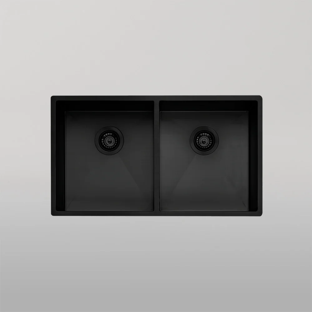 Oliveri Spectra Double Bowl Sink Black - Image 2