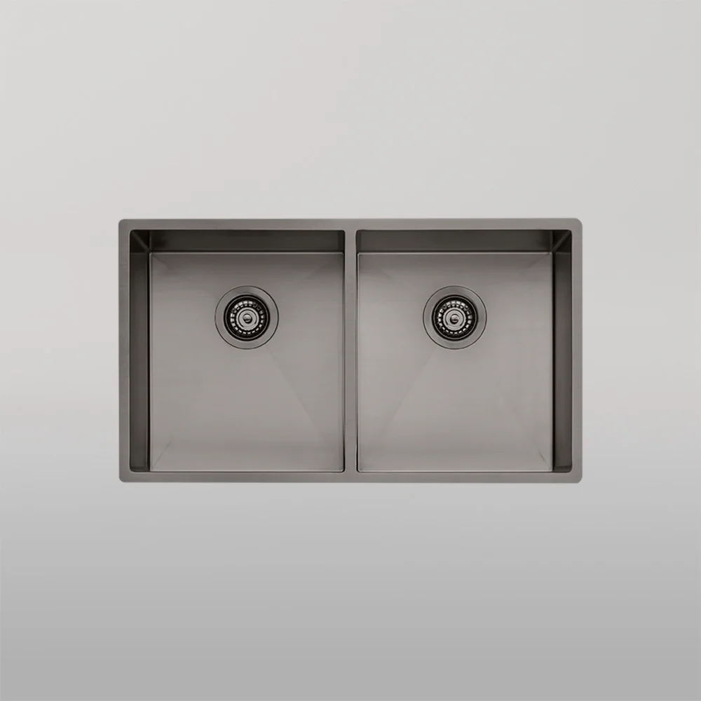 Oliveri Spectra Double Bowl Sink Gunmetal - Image 2