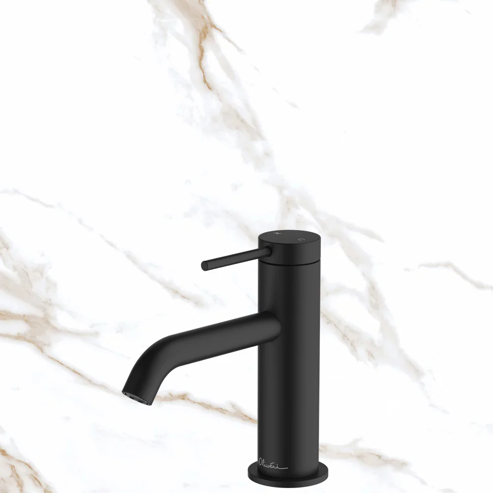 Oliveri Venice Basin Mixer Curved Matte Black Lead Free - Image 2