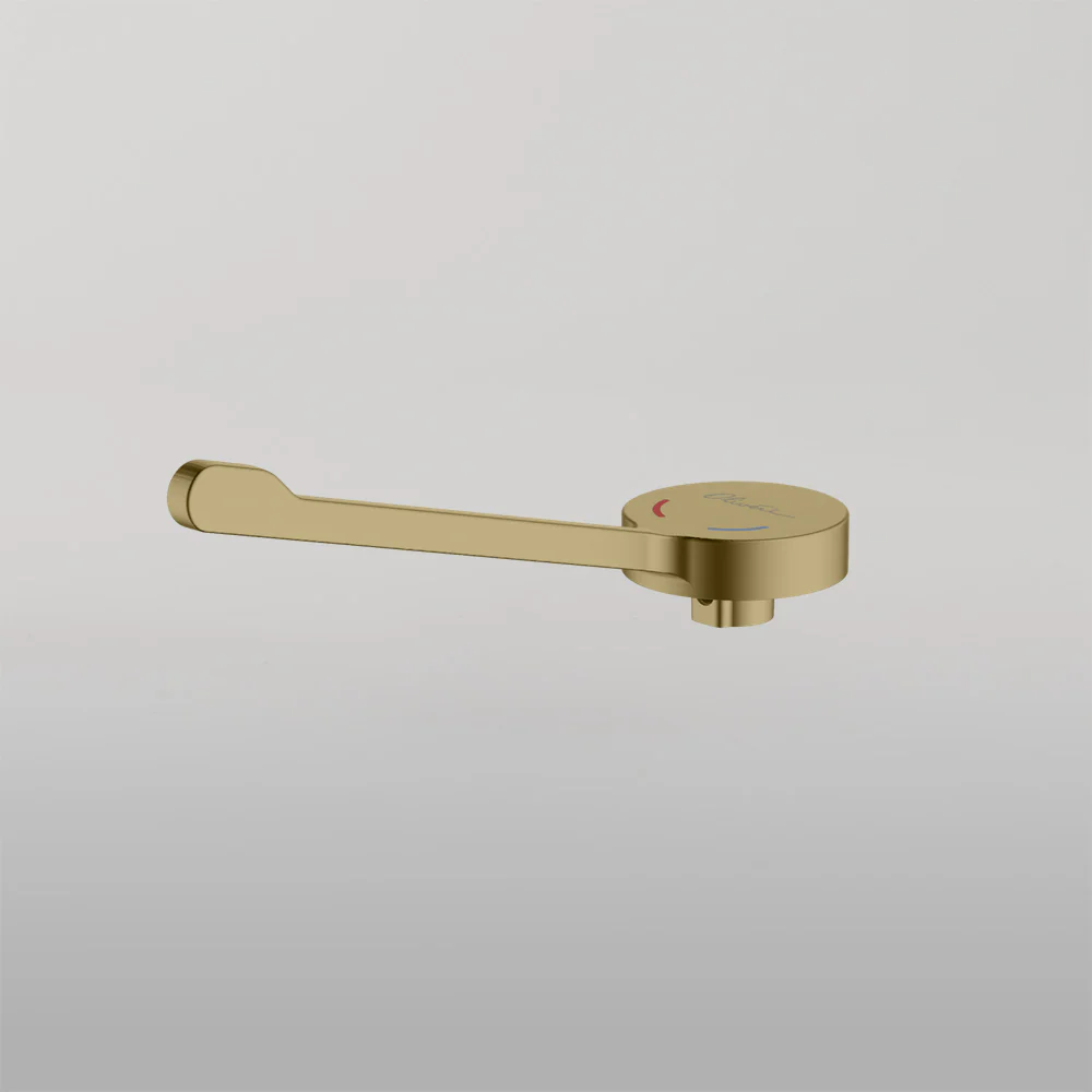 Oliveri Venice Care Handle Pin Lever For Wall Mixers Classic Gold - Image 2