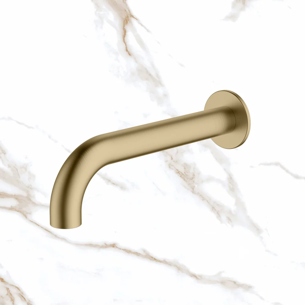 Oliveri Venice Spout 200mm Curved Classic Gold Lead Free - Image 2