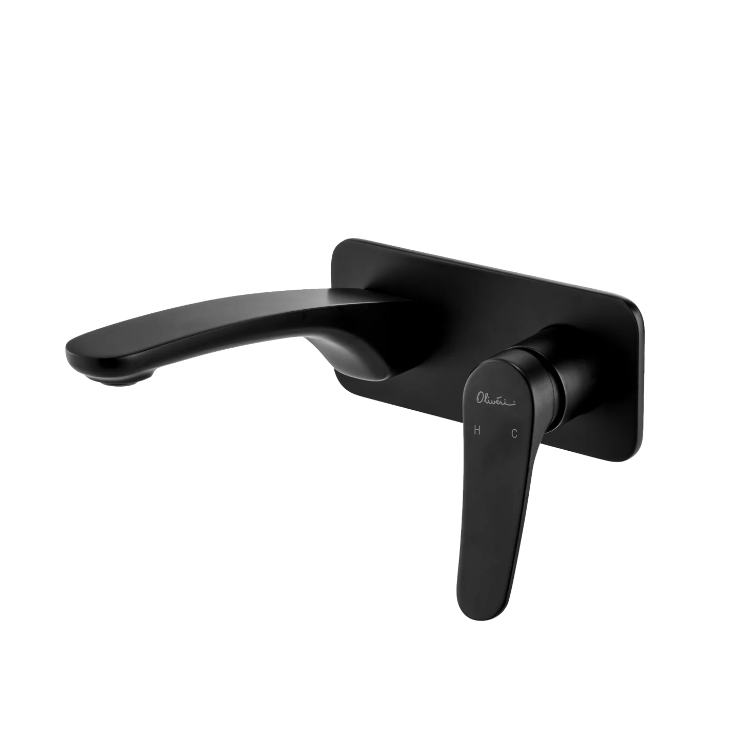 Oliveri Verona Wall Mixer Set Matte Black - Image 3