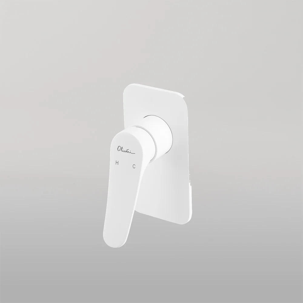 Oliveri Verona Wall Mixer (Trim Kit Only) White - Image 2