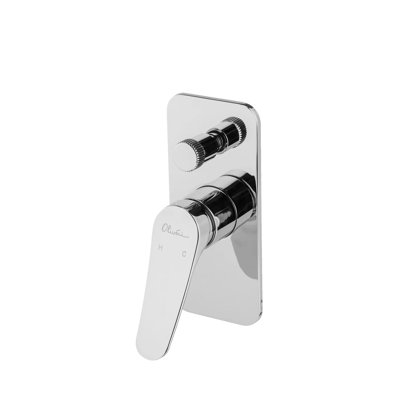 Oliveri Verona Wall Mixer With Diverter (Trim Kit Only) Chrome - Image 3