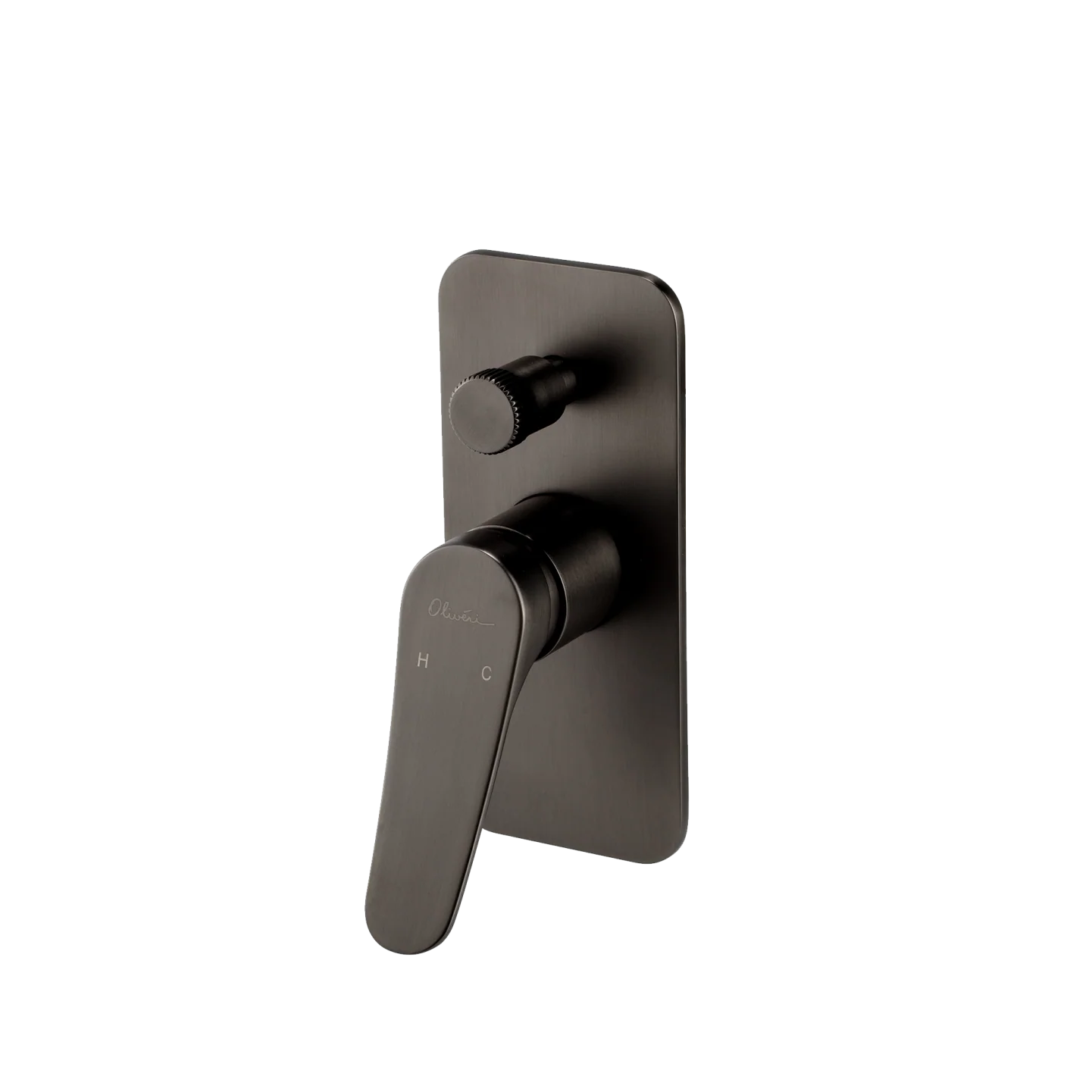 Oliveri Verona Wall Mixer With Diverter (Trim Kit Only) Gunmetal - Image 3