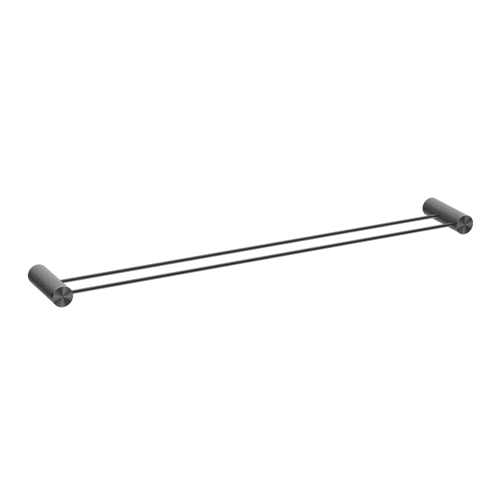 Nero Opal Double Towel Rail 800mm Graphite - Image 3