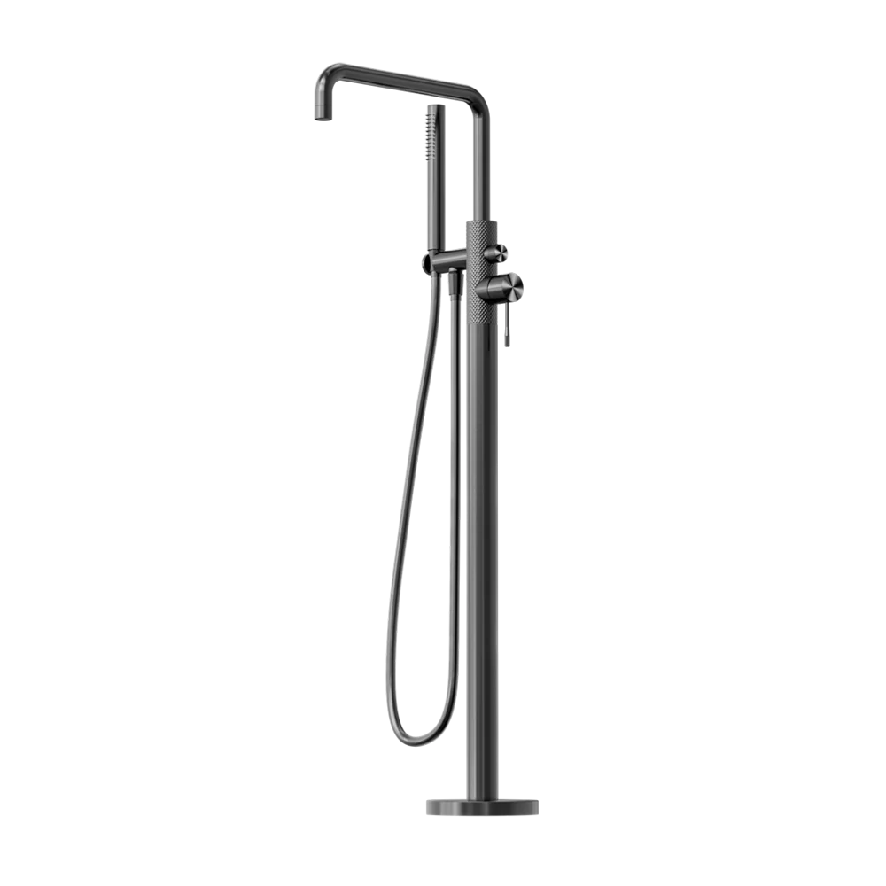 Nero Opal Free Standing Bath Mixer with Hand Shower Graphite - Image 3