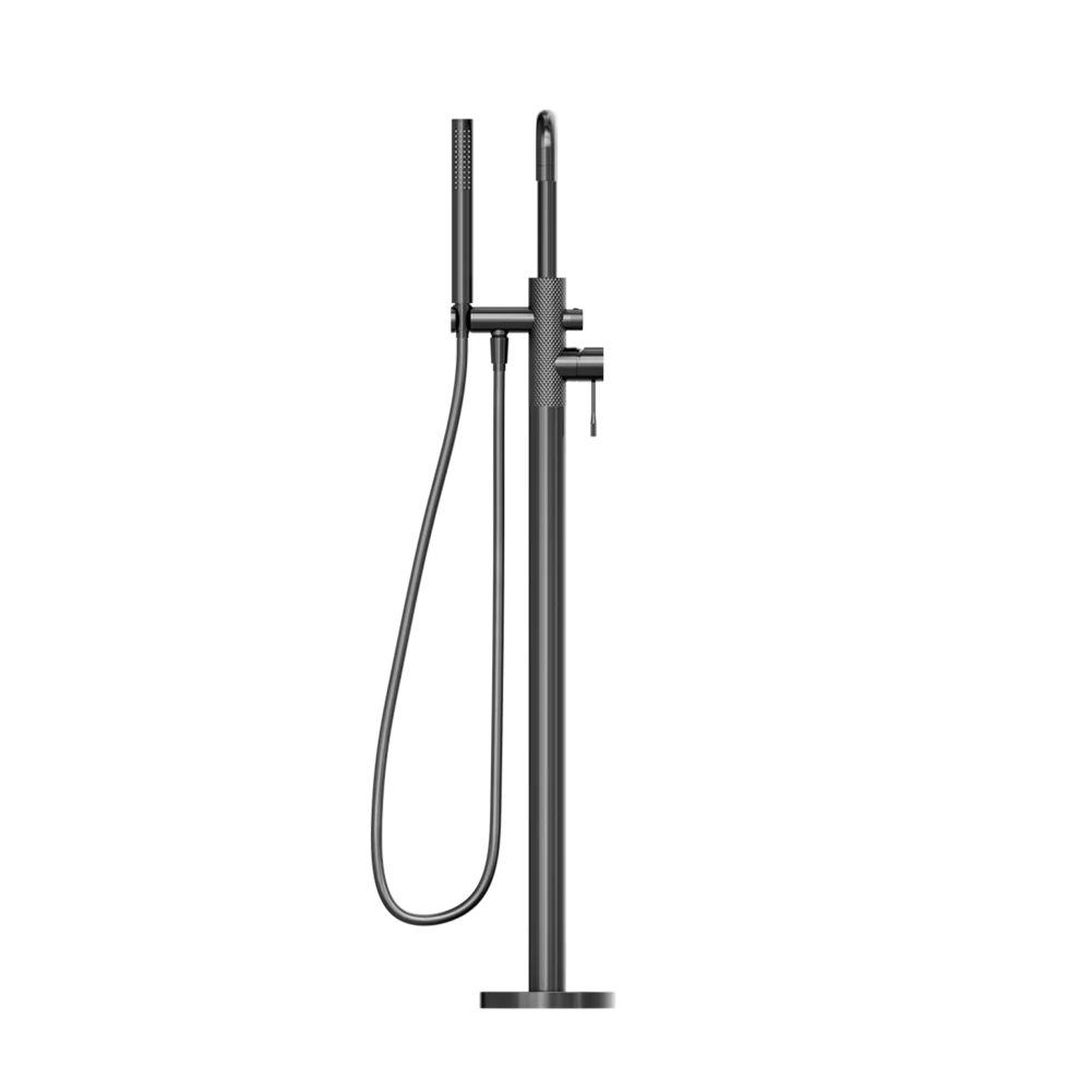 Nero Opal Free Standing Bath Mixer with Hand Shower Graphite - Image 4