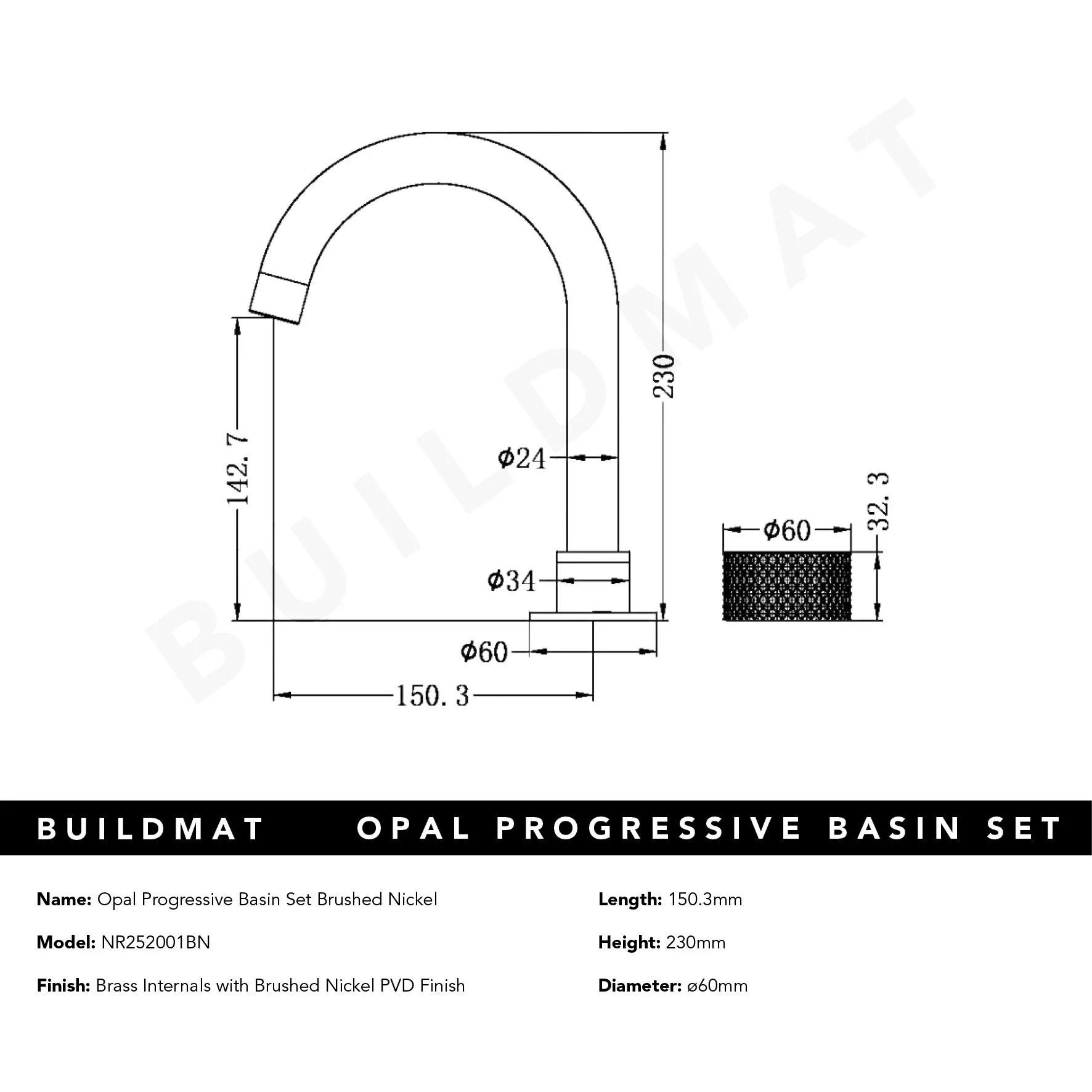 Nero Opal Progressive Basin Set Brushed Nickel - Image 5