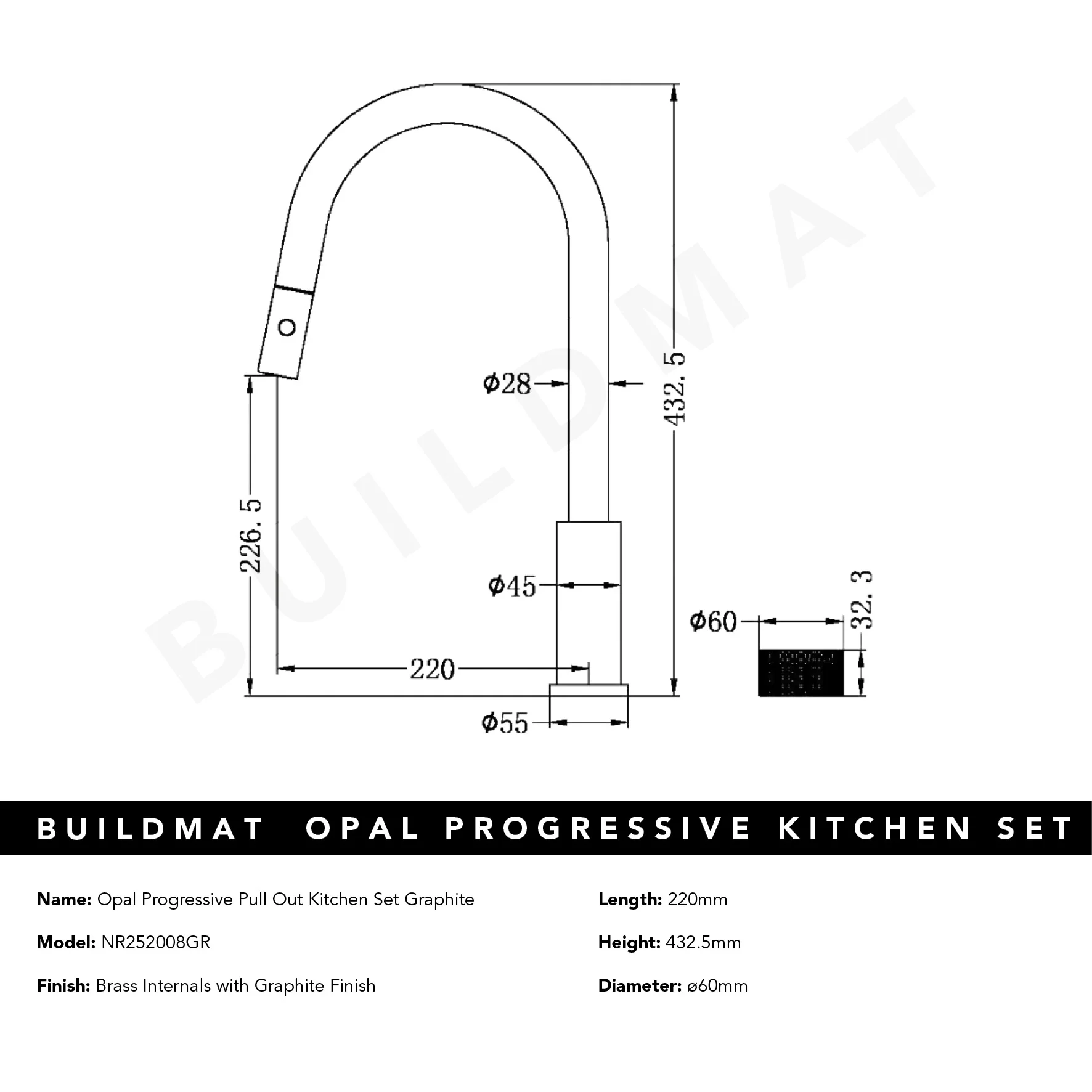 Nero Opal Progressive Pull Out Kitchen Set Graphite - Image 6