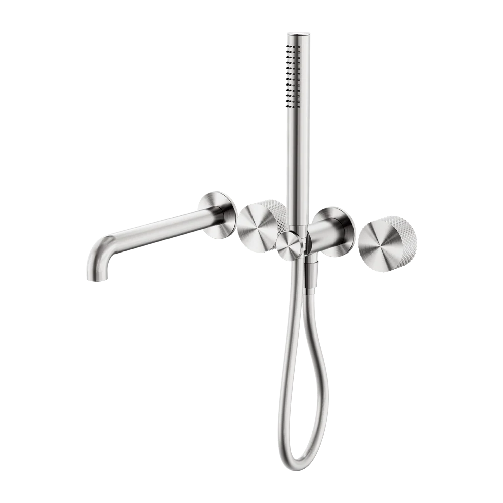 Nero Opal Progressive Shower System Separate Plate With Spout 230mm Brushed Nickel - Image 3