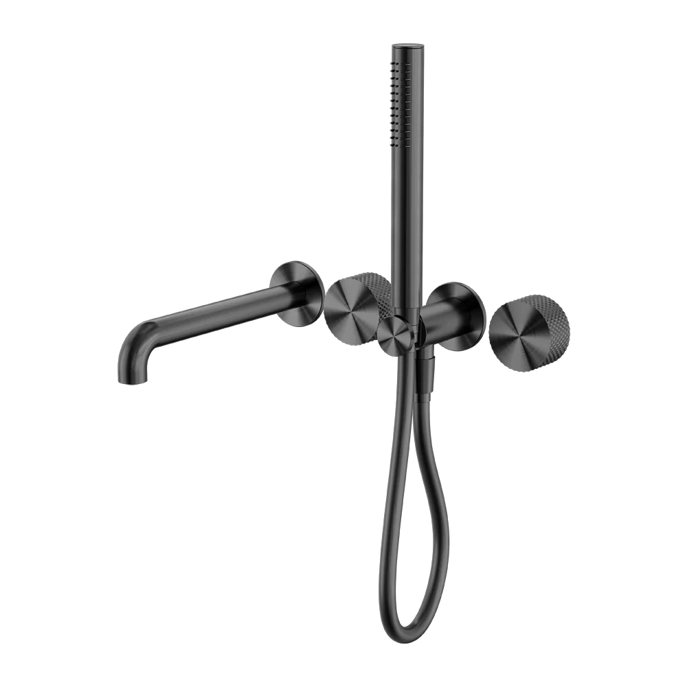 Nero Opal Progressive Shower System Separate Plate With Spout 230mm Graphite