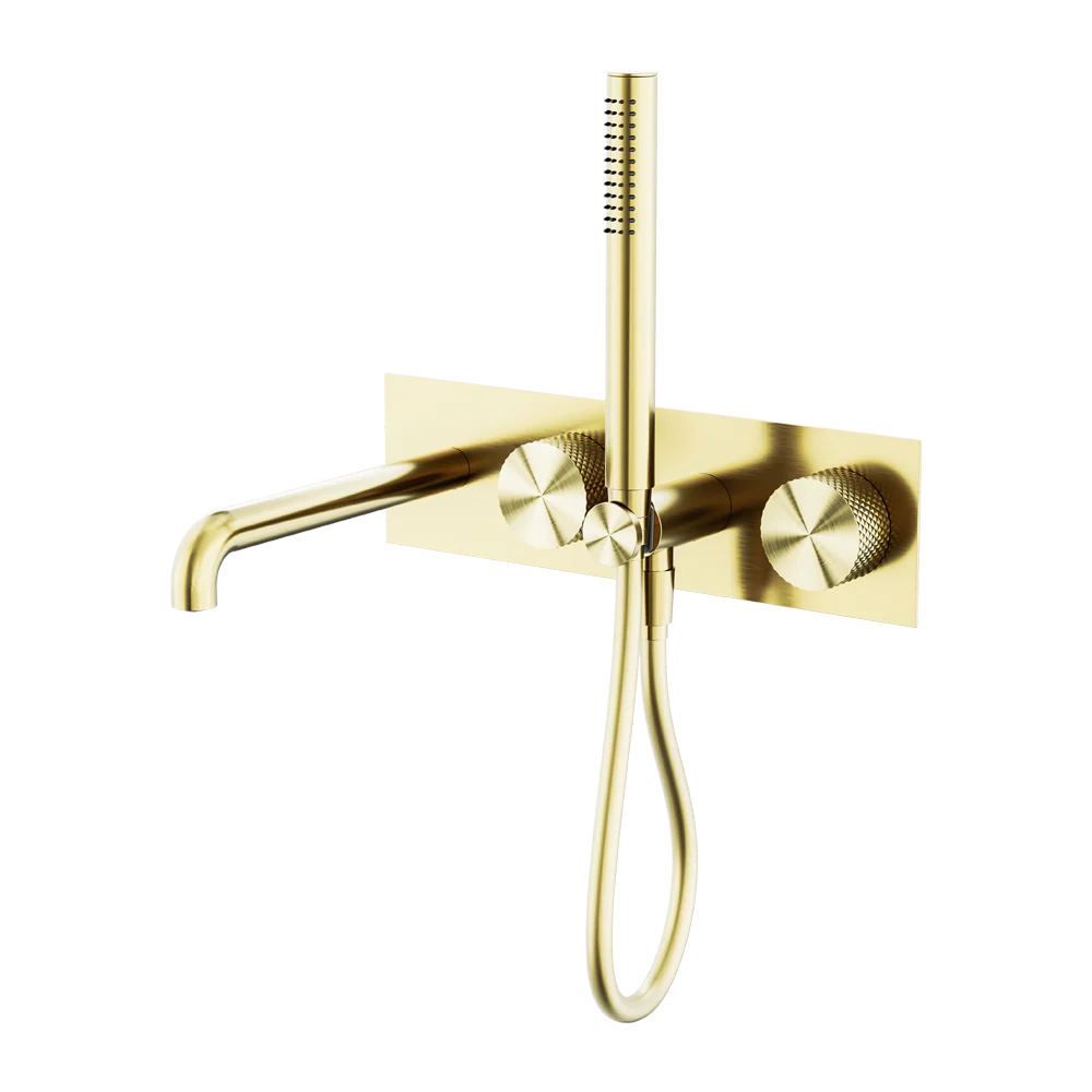 Nero Opal Progressive Shower System With Spout 230mm Brushed Gold - Image 3