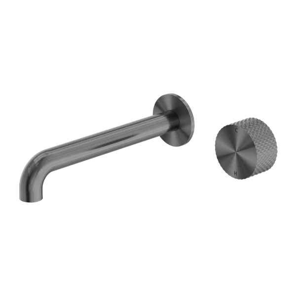 Nero Opal Progressive Wall Basin/Bath Set 120mm Graphite - Image 3