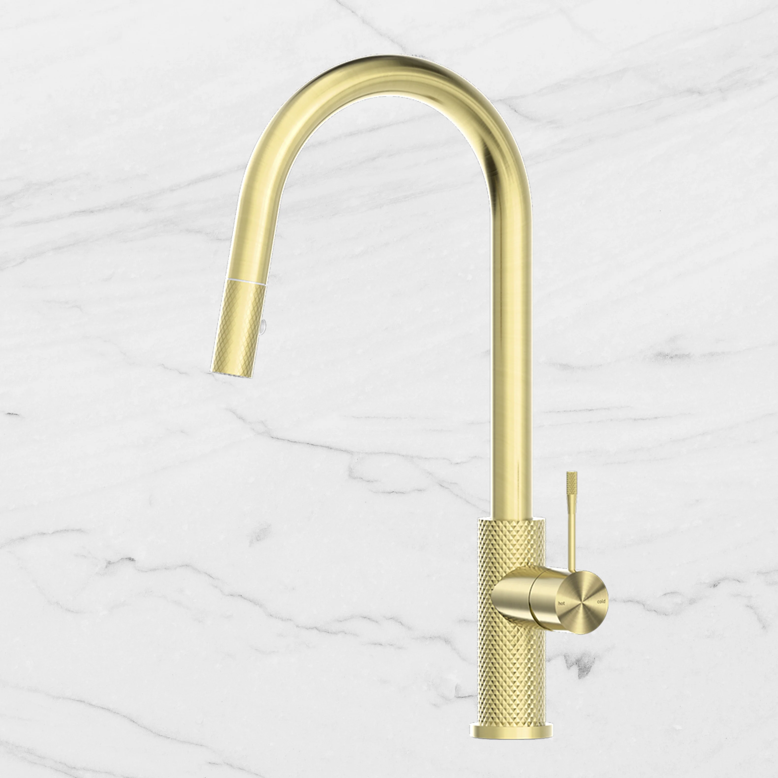 Nero Opal Pull-Out Sink Mixer Brushed Gold - Image 2