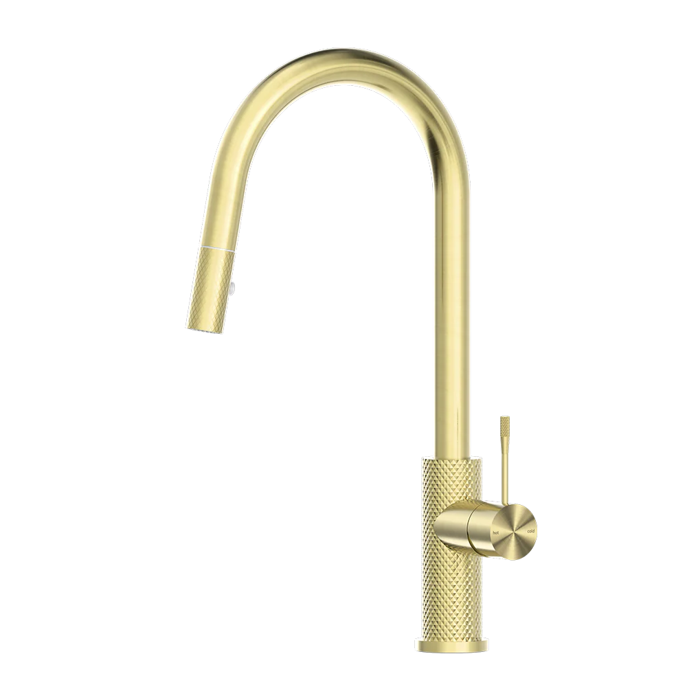 Nero Opal Pull-Out Sink Mixer Brushed Gold - Image 3