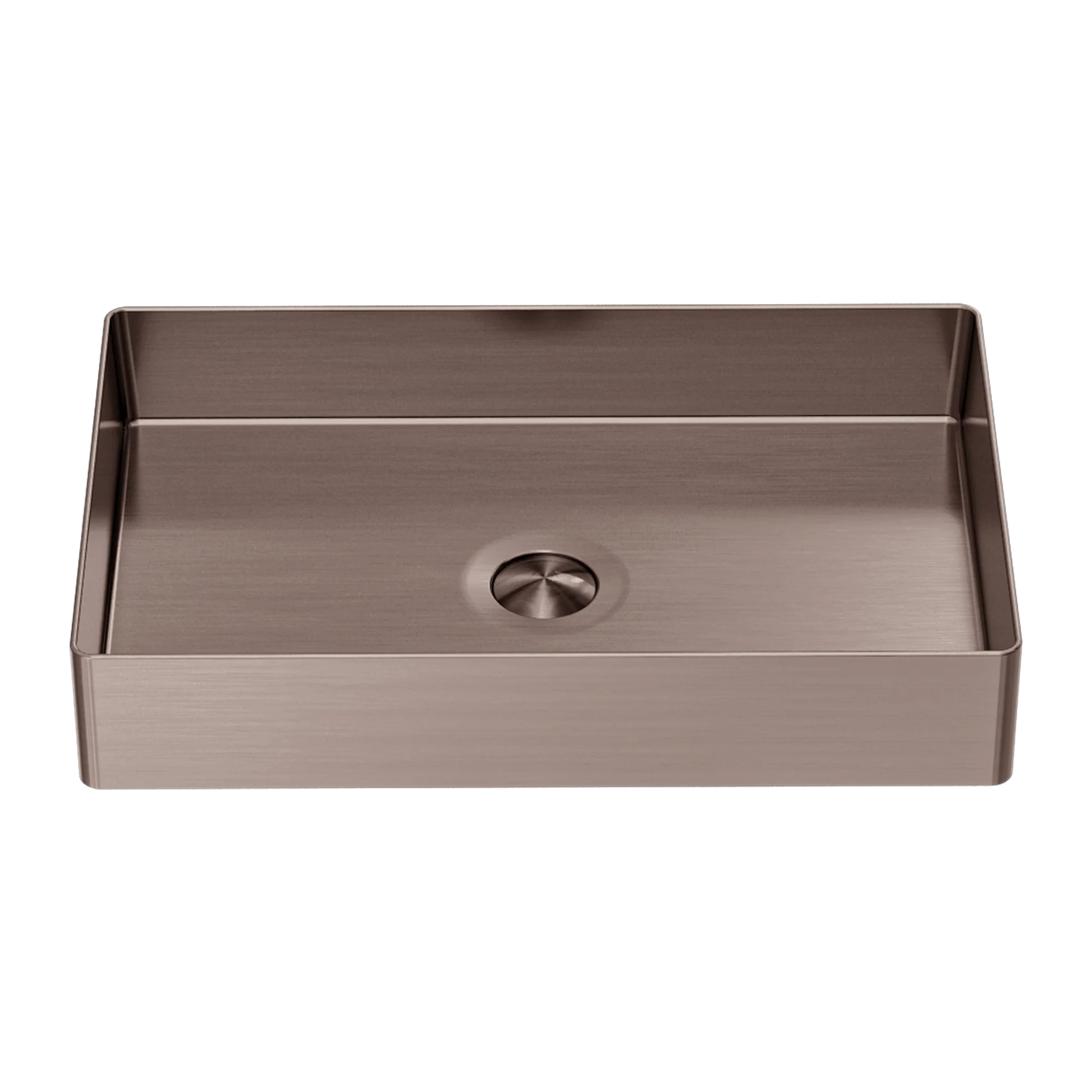 Nero Opal Rectangle Stainless Steel Basin Brushed Bronze - Image 3