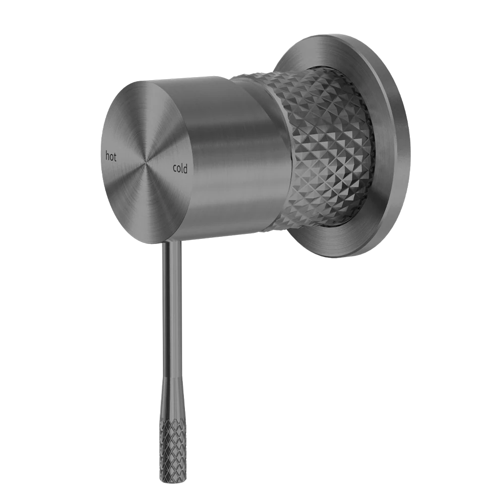 Nero Opal Shower Mixer with 60mm Plate Brushed Gunmetal - Image 3
