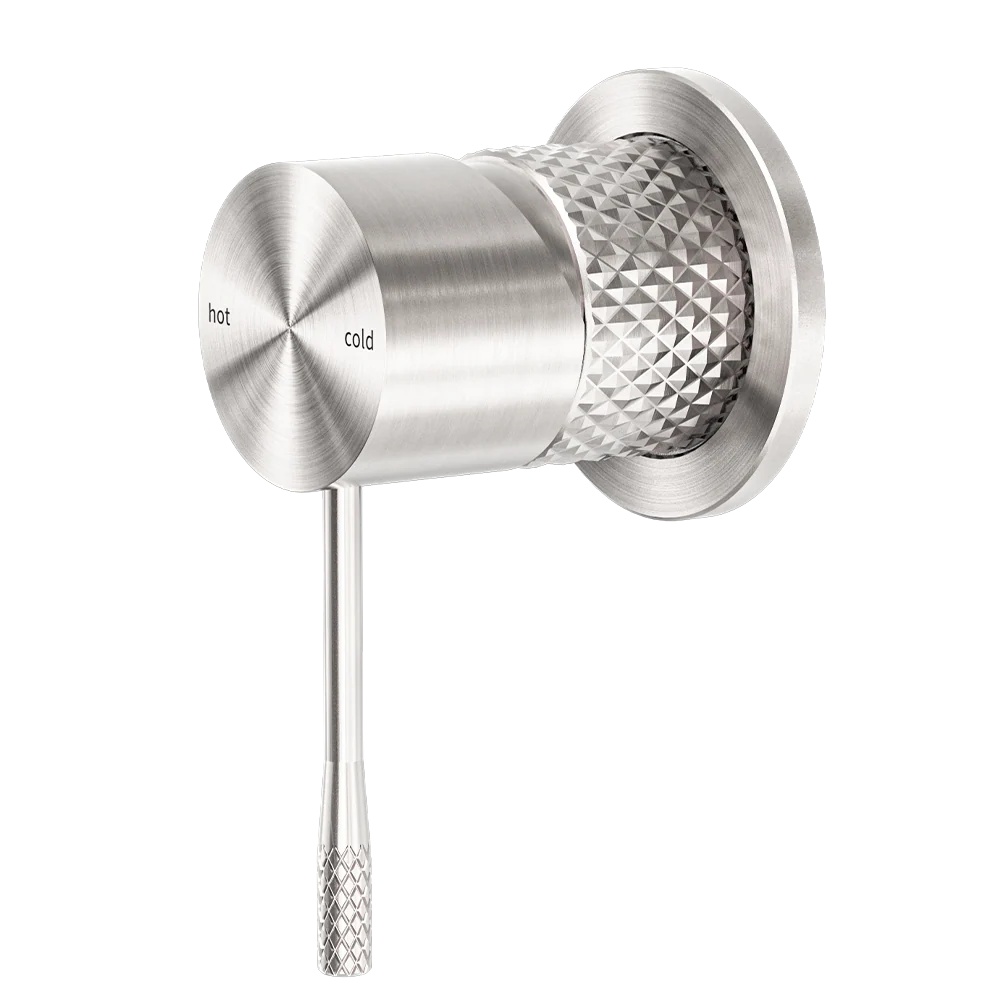 Nero Opal Shower Mixer with 60mm Plate Brushed Nickel - Image 3