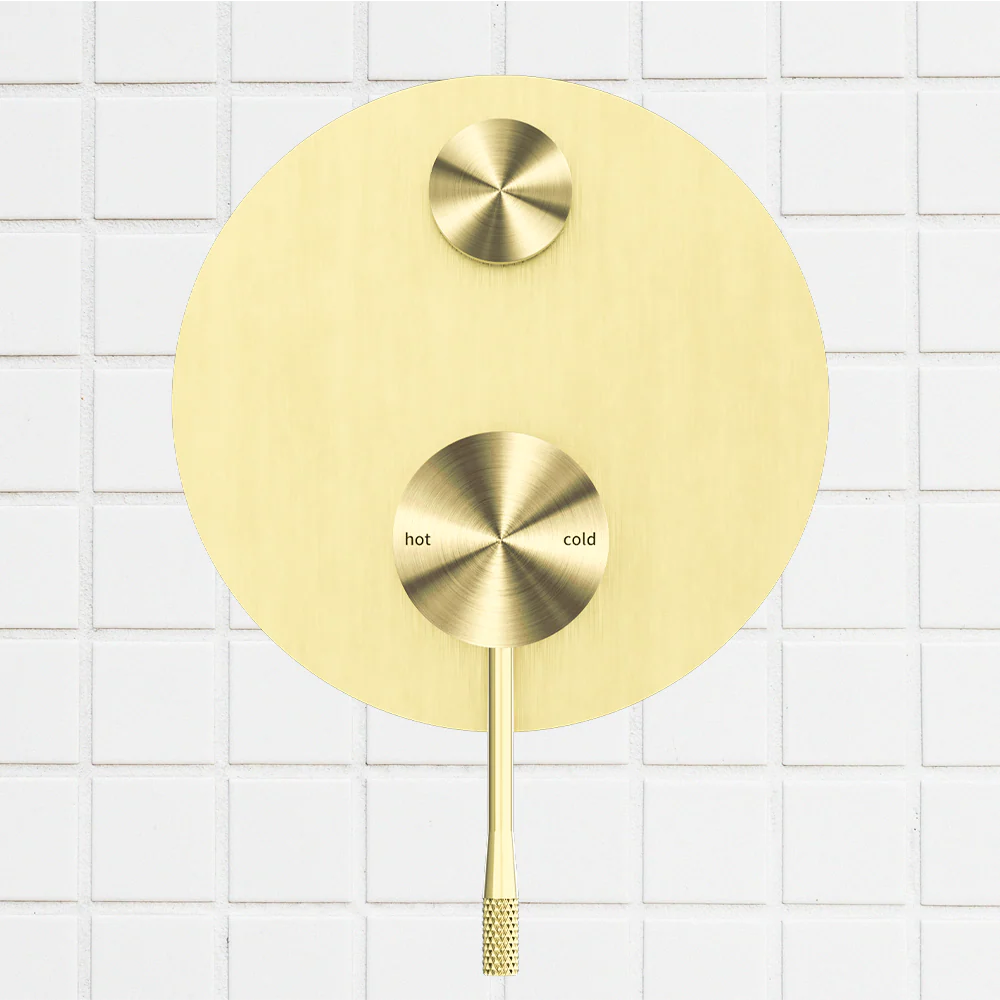 Nero Opal Shower Mixer with Divertor Brushed Gold - Image 2