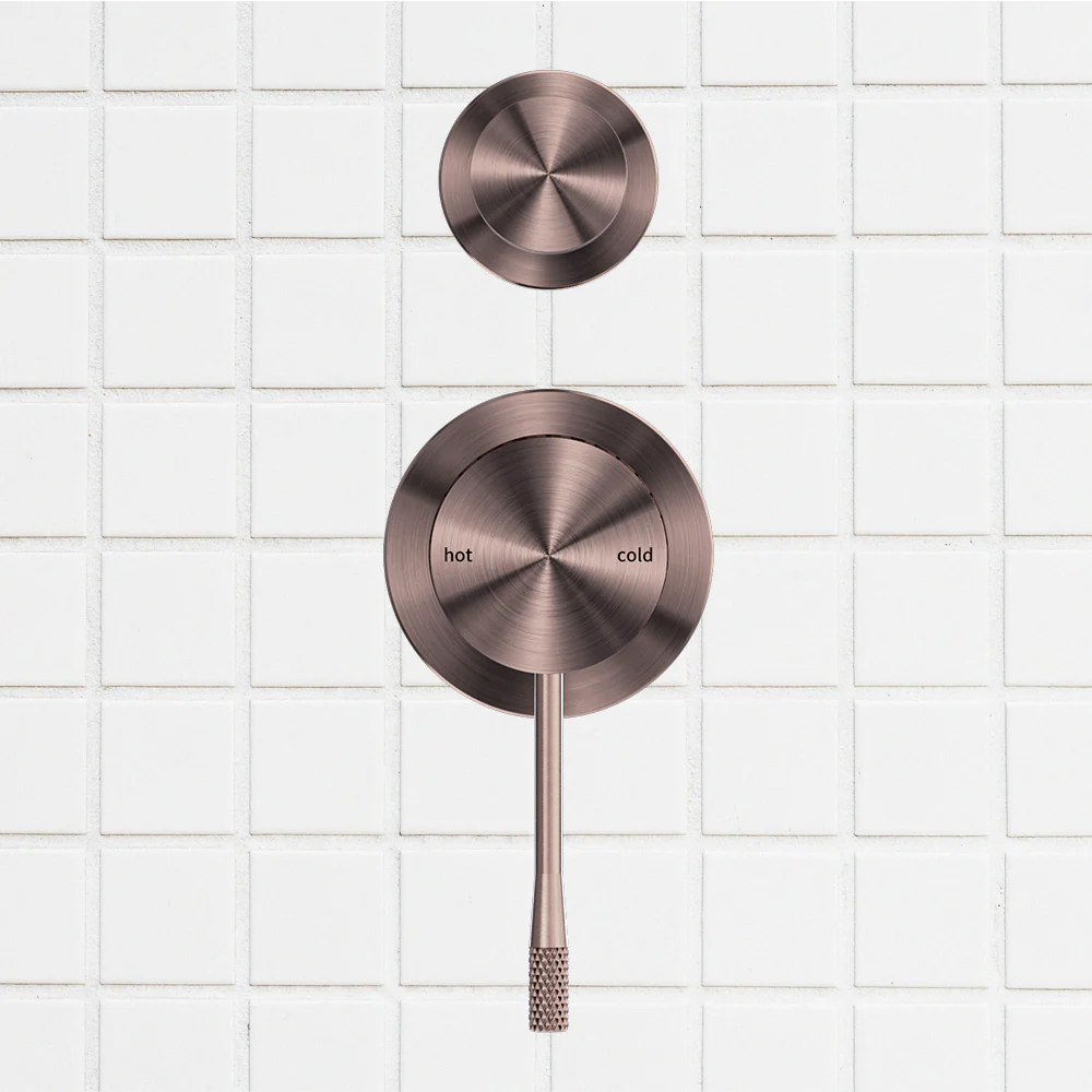 Nero Opal Shower Mixer with Divertor Separate Plate Brushed Bronze - Image 2