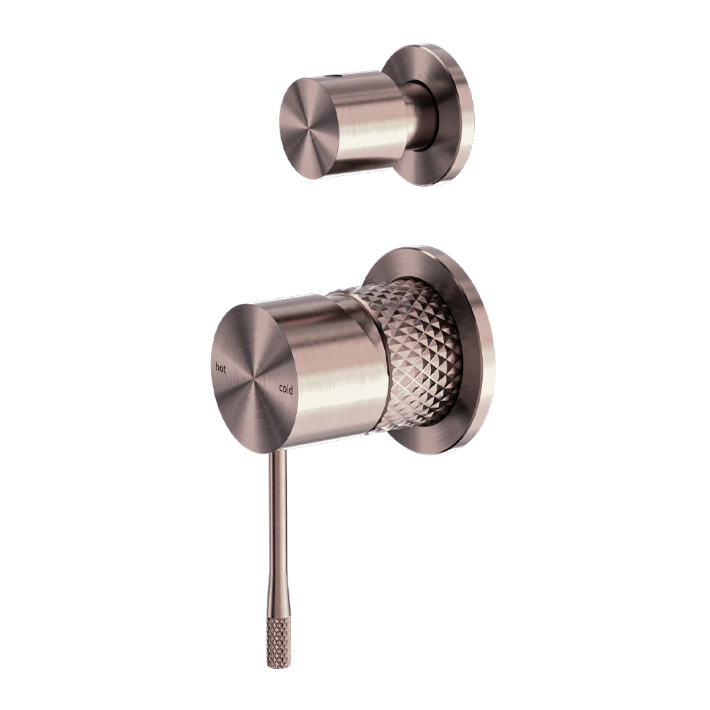 Nero Opal Shower Mixer with Divertor Separate Plate Brushed Bronze - Image 3