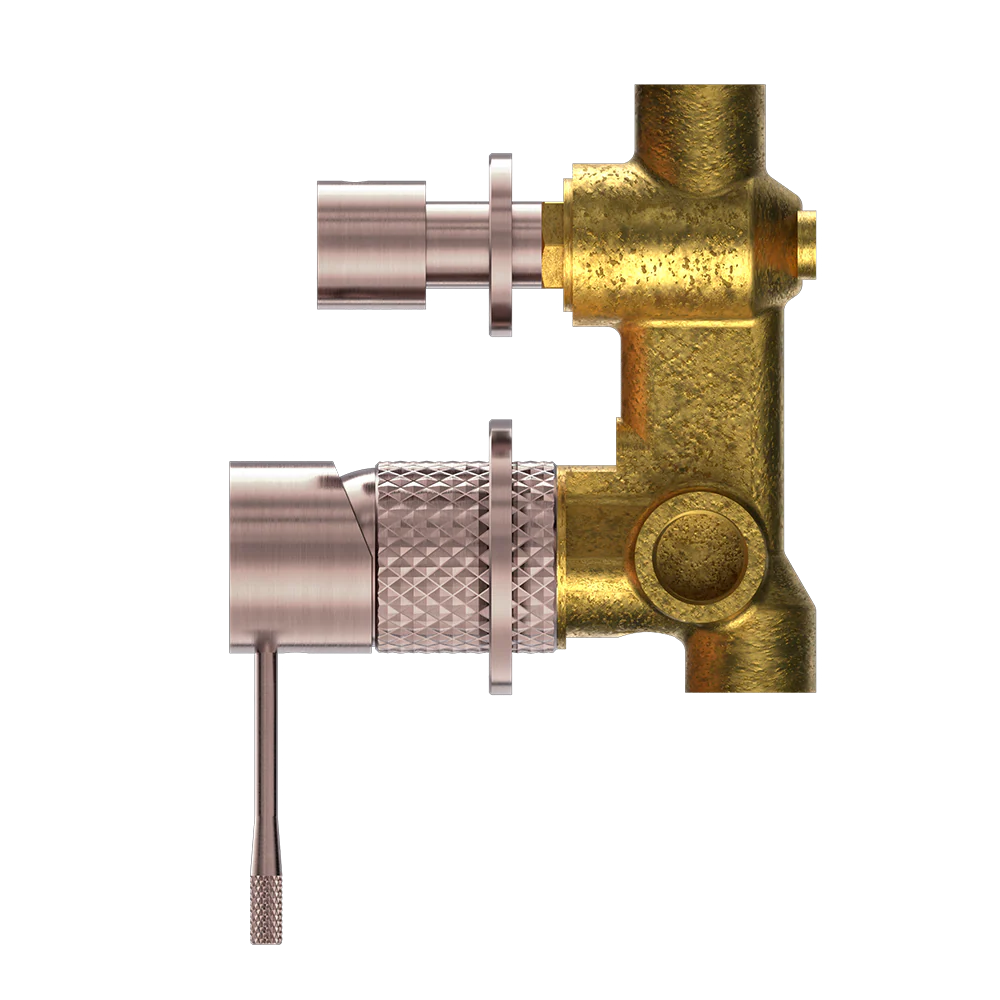 Nero Opal Shower Mixer with Divertor Separate Plate Brushed Bronze - Image 4