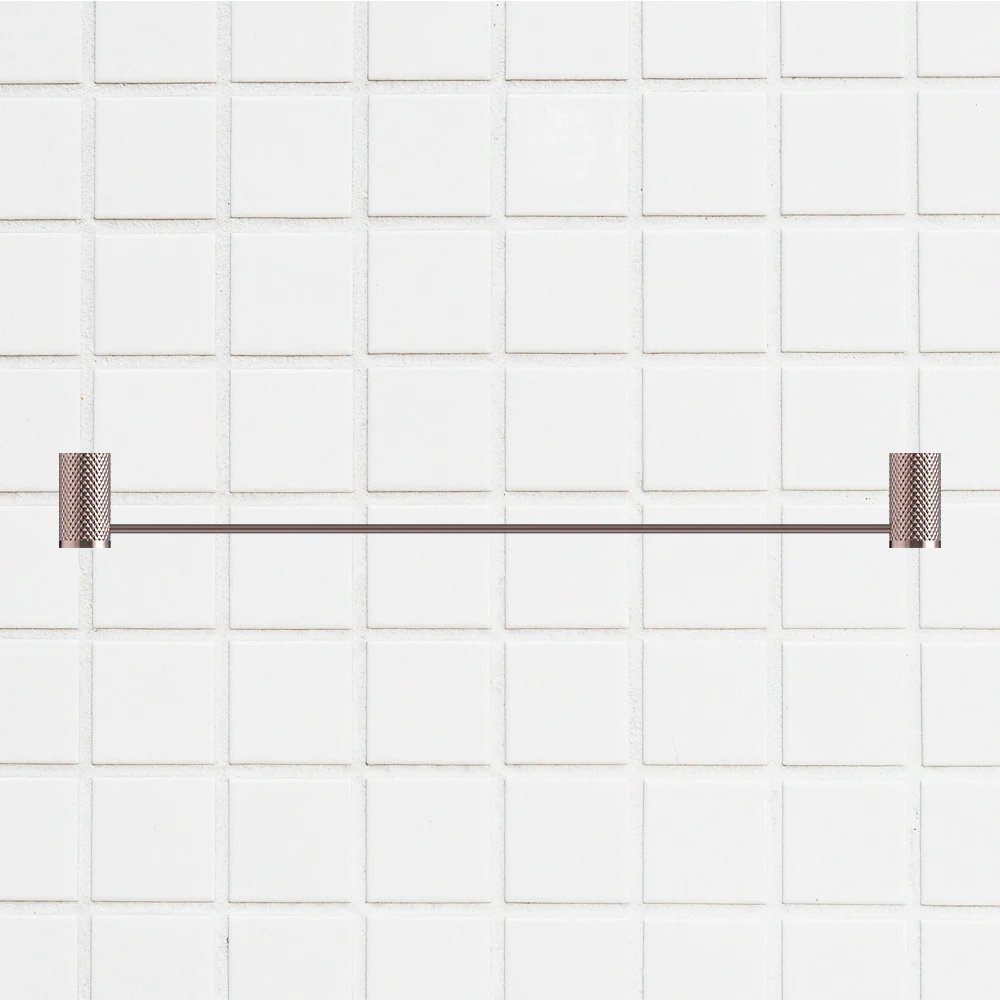 Nero Opal Single Towel Rail 600mm Brushed Bronze - Image 2