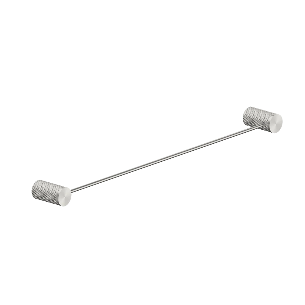Nero Opal Single Towel Rail 600mm Brushed Nickel - Image 3