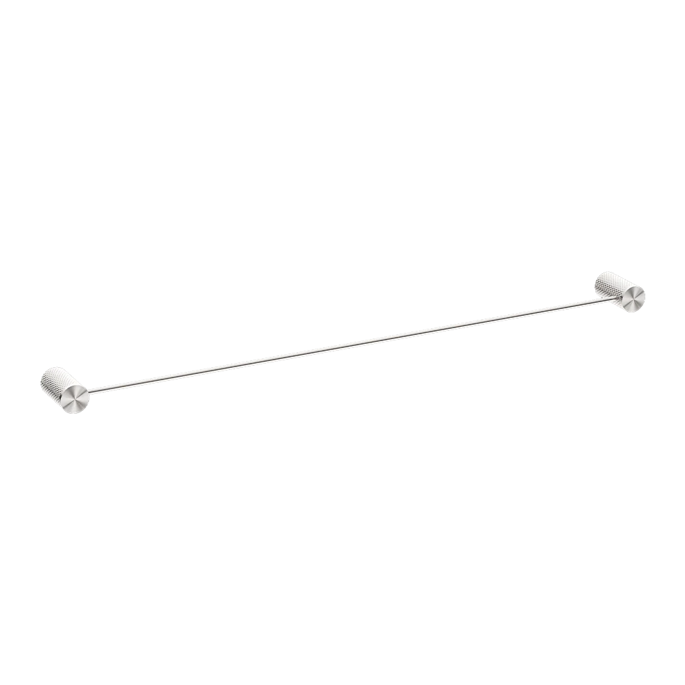 Nero Opal Single Towel Rail 800mm Brushed Nickel - Image 3