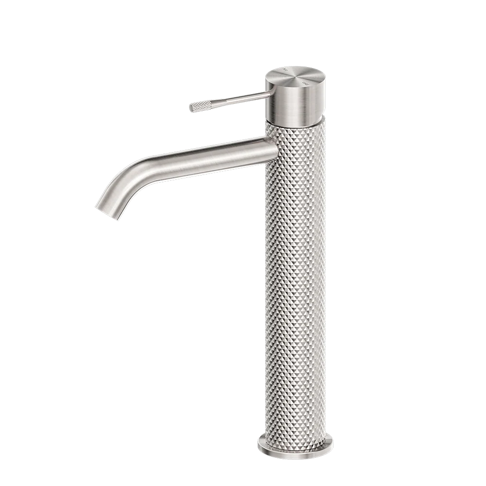 Nero Opal Tall Basin Mixer Brushed Nickel