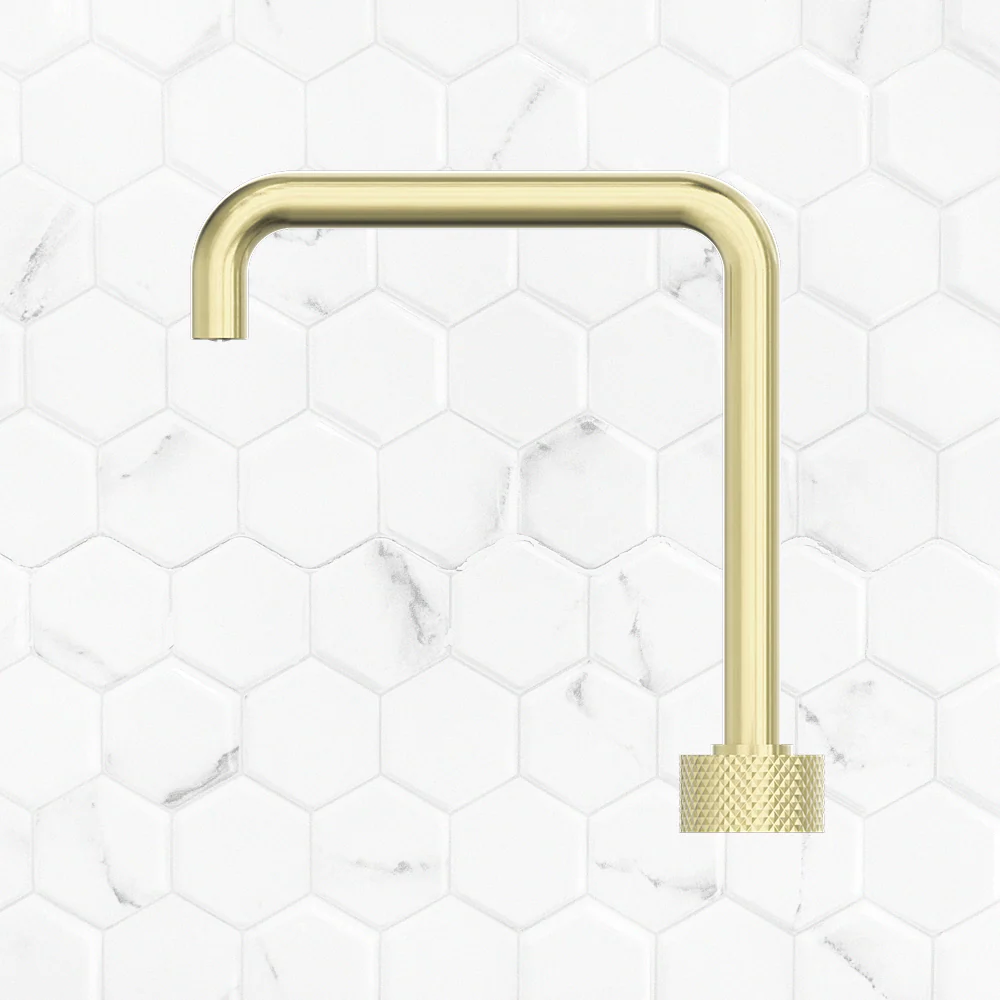 Nero Opal Tall Progressive Basin Set Brushed Gold - Image 2