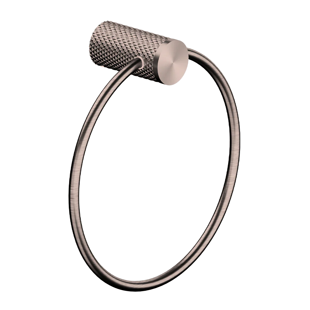 Nero Opal Towel Ring Brushed Bronze