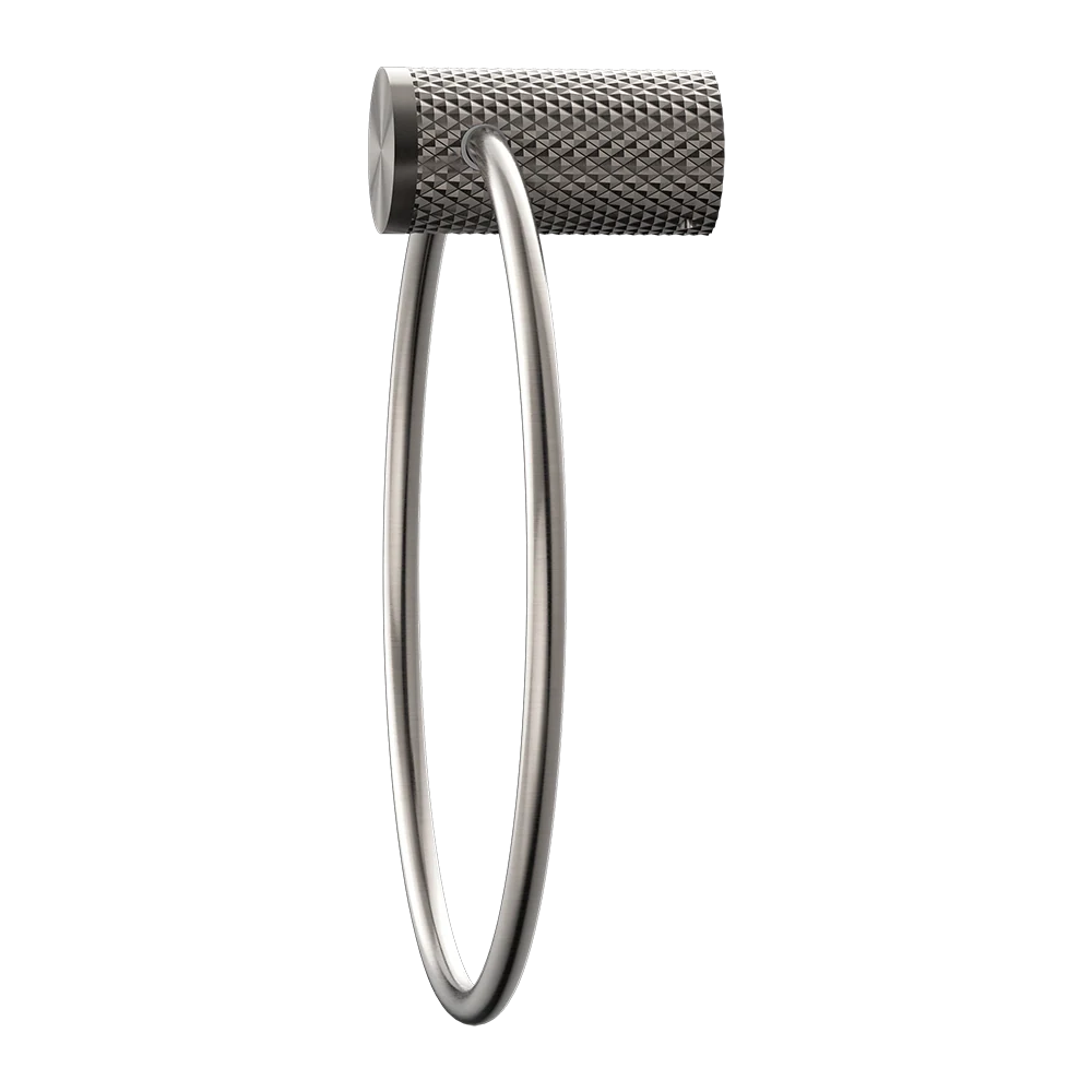 Nero Opal Towel Ring Brushed Nickel - Image 4