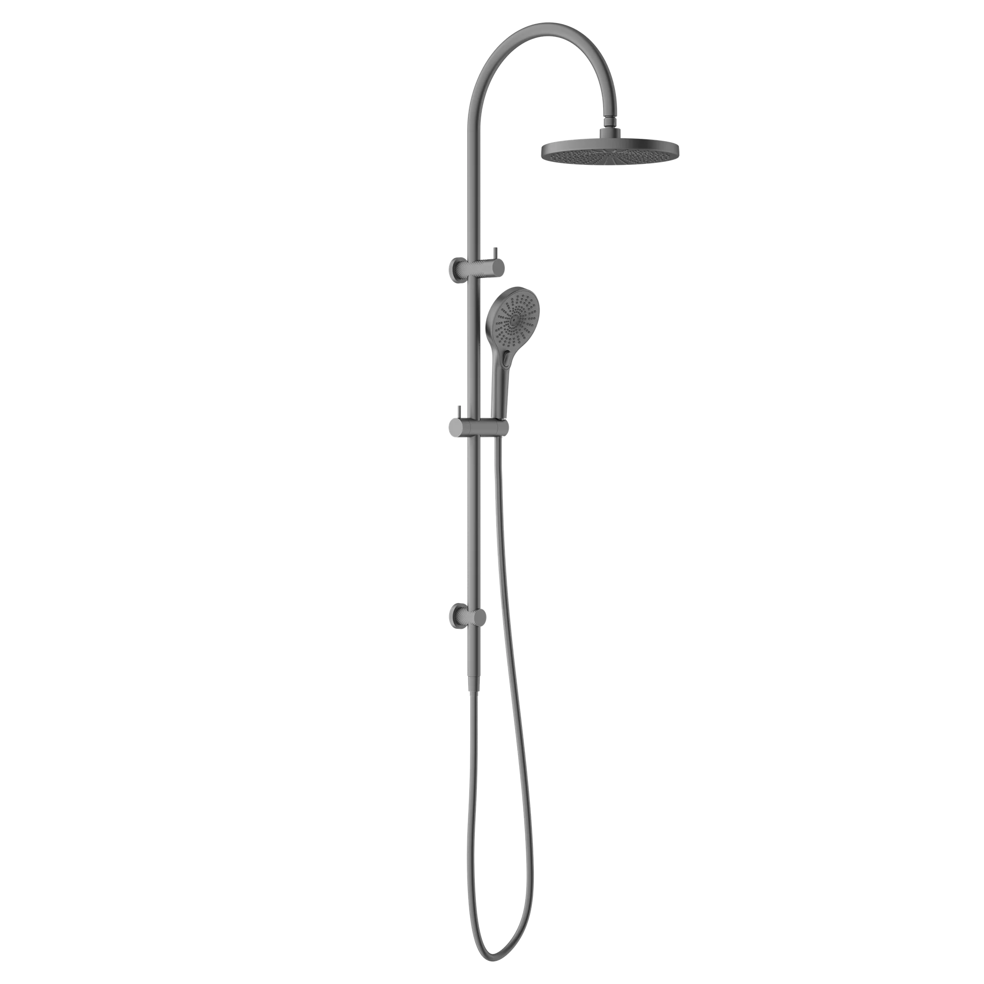 Nero Opal Twin Shower Graphite