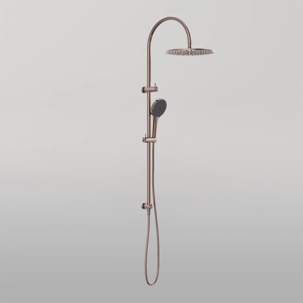 Nero Opal Twin Shower With Air Shower II Brushed Bronze - Image 2